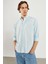 Erkek Steven Mavi Regular Fit Oxford Gömlek 3