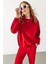 Norah Yakası Detaylı Regular Fit Sweatshirt - Kırmızı 3