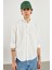 Erkek Steven Beyaz Regular Fit Oxford Gömlek 1