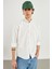 Erkek Steven Beyaz Regular Fit Oxford Gömlek 4