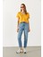 Boyfriend V Yaka Regular Fit Modal Tişört(Tencel)(Tm) - Kayısı 1