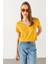 Boyfriend V Yaka Regular Fit Modal Tişört(Tencel)(Tm) - Kayısı 4