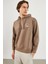 Erkek New Look Vizon Baskılı Sweatshirt 5