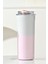 304 L Çelik 0,5 L Pembe Beyaz Degrade Pipetli El Termos Mug CIN913PM 2