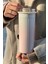 304 L Çelik 0,5 L Pembe Beyaz Degrade Pipetli El Termos Mug CIN913PM 4