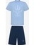 Blue Anchor Şortlu Çok Renkli Pijama Takımı 1