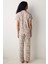 Pamuklu Zebra Gömlek Pantolon Çok Renkli Pijama Takımı 4