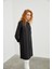 Gizli Düğme Detaylı Tunik Siyah T-0767 2