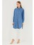 Denim Gömlek Yaka Mavi Tunik T-1115 3