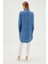 Denim Gömlek Yaka Mavi Tunik T-1115 5