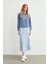 Denim Cep Detaylı Spor Mavi Ceket C-0095 4