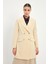 Kruvaze Yaka Blazer Ekru Ceket C-0052 1