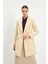 Kruvaze Yaka Blazer Ekru Ceket C-0052 5