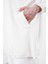 Comfort Fermuarlı Kapüşonlu Beyaz Sweatshirt C-0092 5