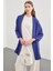 Kol Detaylı Indigo Uzun Blazer Ceket C-0059 2