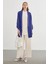 Kol Detaylı Indigo Uzun Blazer Ceket C-0059 3