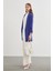 Kol Detaylı Indigo Uzun Blazer Ceket C-0059 5