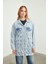 Oversize Denim Mavi Ceket C-0104 4