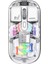M379 Çift Bağlantılı Bluetooth Kablosuz Modlu + 2.4gh Type-C Şarjlı Gaming Mouse Beyaz 1