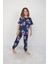 Kız Çocuk %100 Pamuk Yazlık Kısa Kollu Pijama Takımı - Kalp Desenli 2