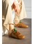 Bellıve Taba Cilt Çift Bağcık Trend Model Sneaker 4