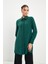 Şerit Detaylı Zümrüt Tunik T-1498 4