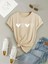 Yan Yana Kalpler Baskılı Basic T-Shirt 1