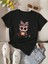 Sevimli Baykuş Baskılı Basic T-Shirt 1