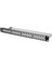 48 Port Boş Patch Panel, Zırhlı Keystone Jack Takılabilir, 1U Yüksekliğinde, siyah RAL 9005 renk 1