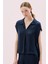 Düşük Omuzlu Saten Bluz Lacivert Y2513005_015 1