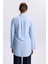Kol Düğmeli Mavi Poplin Tunik T-1506 4