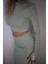 Basic Düz Renk Maxi Etek Crop Kazak Takım 2