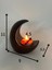 Siyah Ay Şekilli Mumluk, Ramazan Dekorasyonu, Ay Şekilli Tealight Mumluk 2
