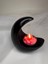 Siyah Ay Şekilli Mumluk, Ramazan Dekorasyonu, Ay Şekilli Tealight Mumluk 3