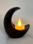Siyah Ay Şekilli Mumluk, Ramazan Dekorasyonu, Ay Şekilli Tealight Mumluk 4