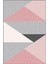Pembe Kaymaz Geometrik Kesme Rulo Özel Ölçülü Yolluk AR1332 3