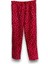 Kadın Kırmızı Puantiyeli Polar Cepli Kışlık Kalın Kaliteli Pijama Altı 1
