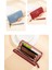 Bayan Uzun Cüzdan Fermuarlı Çanta Büyük Kapasiteli Clutch Deri Cüzdan Çok Fonksiyonlu Cep Telefonu Çantası Kadın (Yurt Dışından) 5