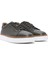 Erkek Haki Bağcıklı Kalın Tabanlı Deri Sneaker 25SFD6124FT 3