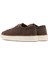 Erkek Vizon Bağcıklı Kalın Tabanlı Süet Deri Sneaker 25SFD632010 5