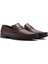 Erkek Kahverengi Deri Casual Loafer 25SFD754118 3