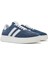Kadın Mavi Bağcıklı Kalın Tabanlı Süet Deri Sneaker 25SFD511010 3