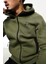 Tech Fleece Full Zip Windrunner Hoodie Green Kapüşonlu Unisex Sweatshirt Haki Yeşil 3