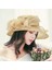 Kadın Güneş Şapkası Örgü Silindir Şapka Iplik Yaz Güneş Şapkası (Yurt Dışından) 1