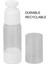 Hao Kan 6 Adet Kozmetik Şişeler Plastik Pres Tipi Vakum Şeffaf Doldurulabilir Konteyner 30ML (Yurt Dışından) 4