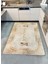 Bej Rengi Kitchen Yazılı Gold Detaylı Lateks Taban Halı 4