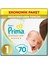 Nessiworld Prima Premium Care Bebek Bezi Ekonomik Paket 1 Beden 70 Adet 1