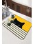 Sarı Kedi Temalı Microfiber Bulaşık Kurutma Matı MM015 3