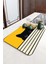 Sarı Kedi Temalı Microfiber Bulaşık Kurutma Matı MM015 4