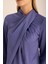 Yakası Drape Detaylı Dokuma Bluz 3